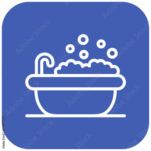 Vector Design Bathtub Icon Style