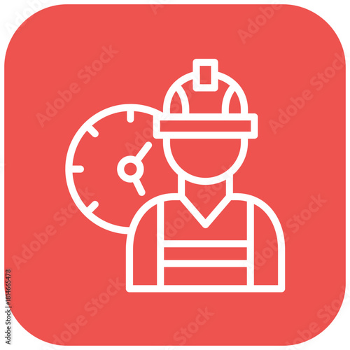 Vector Design Working Hours Icon Style