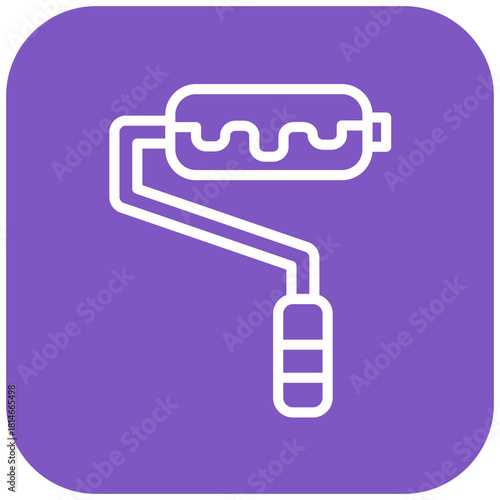 Vector Design Paint Roller Icon Style