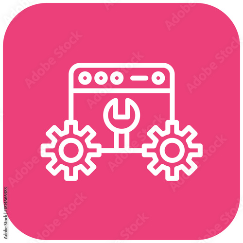 Vector Design Web Optimization Icon Style