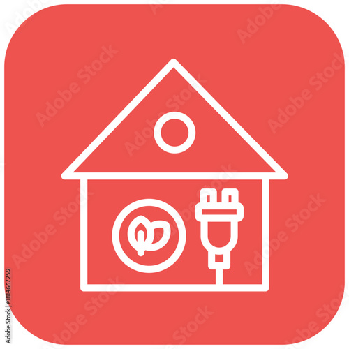Vector Design Eco House Icon Style