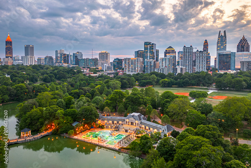 Fotografía Atlanta, Georgia, USA Over Piedmont Park 1680