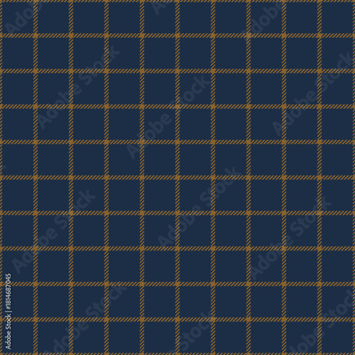 Checkered design for prints.Repeating patern plaid. Seamless blue,gold color check pattern.  Repeated tartan fabric.Vector scottish fabriс.Ekose texture.Madras flannel.Checker line.Stripe gingham.
