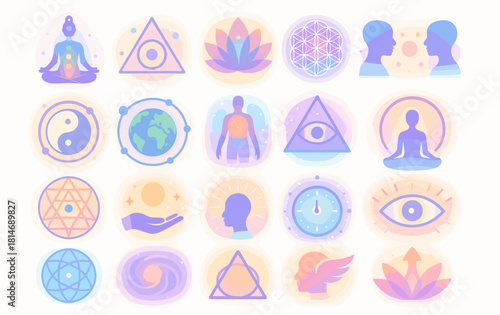 Mystic Spirituality Icons Collection