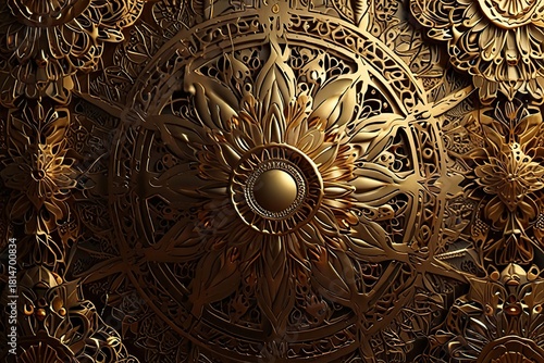 circle abstract illustration engraving uniq spirutual