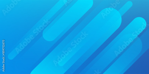 Abstract blue background with diagonal lines. Dynamic shapes composition. Vector illustration