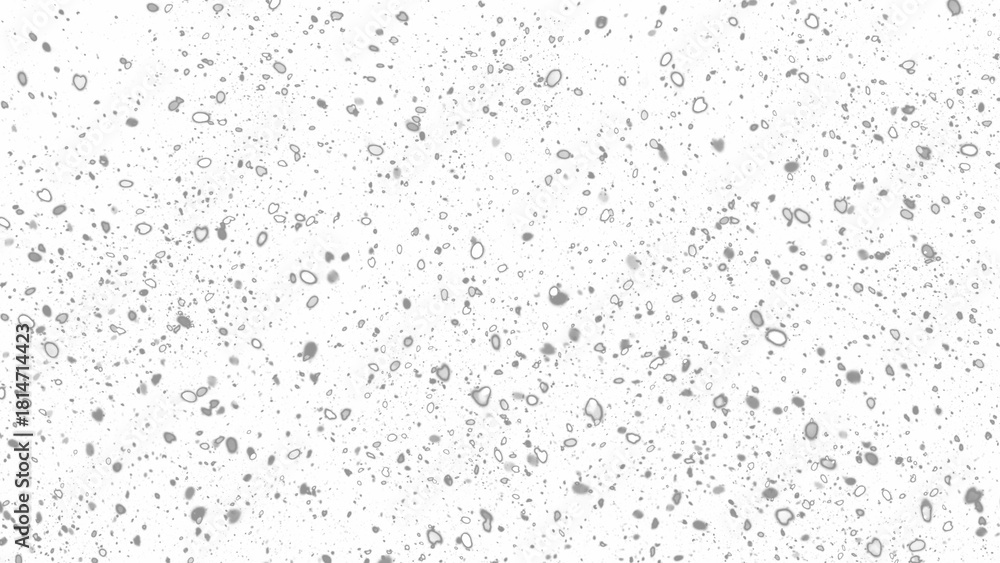 Naklejka premium Snowfall. Winter heavy snowflakes. Overlay texture isolated background PNG transparent