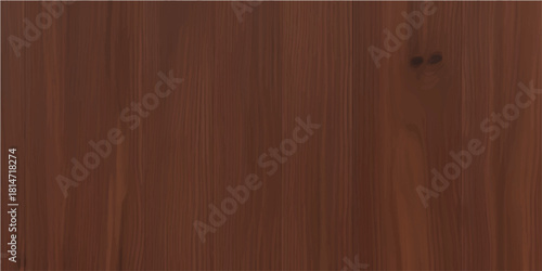 Seamless vector wood texture background pattern for brown plank wall or dark natural hardwood floor design
