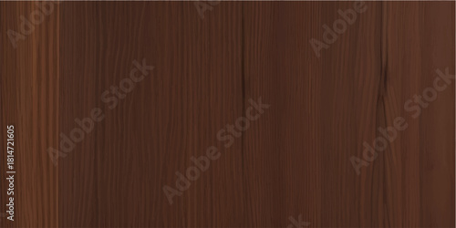 Seamless natural dark brown wooden plank surface texture background