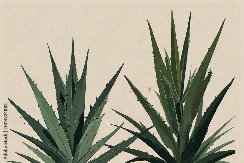 Fototapeta premium aloe vera plant in pot