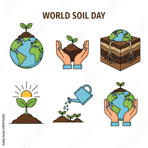 Celebrate World Soil Day with vibrant visuals, promoting ecological awareness and sustainable agriculture, emphasizing the importance of soil conservation for future generations