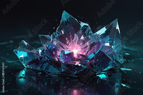 abstract crystal background