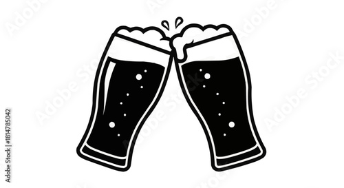 Raise a glass with this cheers illustration, perfect for celebration and festive events