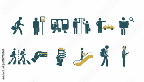Public Services and Daily Activity Icon Pack
