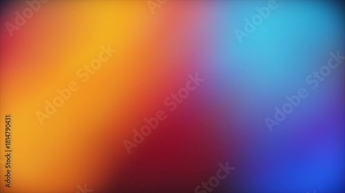 Soft gradient colors merge and shift in a dreamy blur. Peaceful moving background for creative design. 3D render animation.