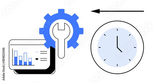 Time management concept. Time management enhancing productivity by optimizing workflows and meeting deadlines. Time management models efficient scheduling for personal and business use. Suitable