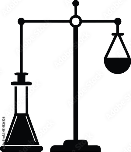 Scales Of Justice Vector Illustration Legal Balance Concept