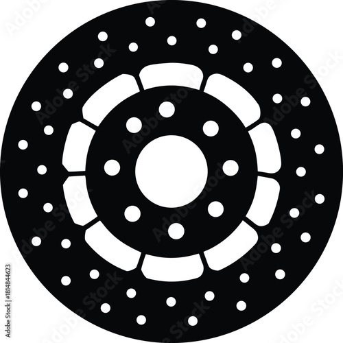 Vehicle Brake Disc System Icon