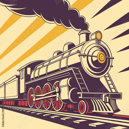 Vintage Steam Locomotive