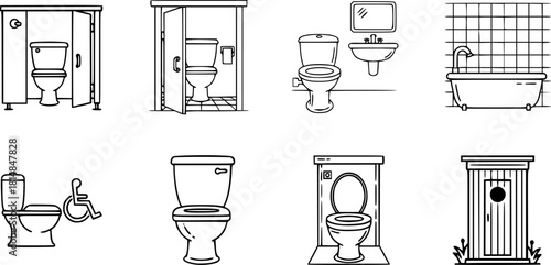 Collection of Toilet Icons