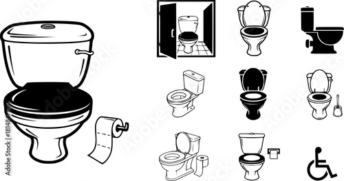 Collection of Toilet Icons
