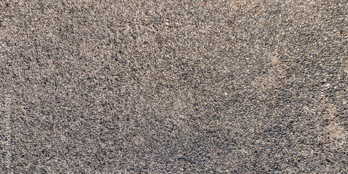 panorama view from above on surface of small pebbles and stones on sea coast