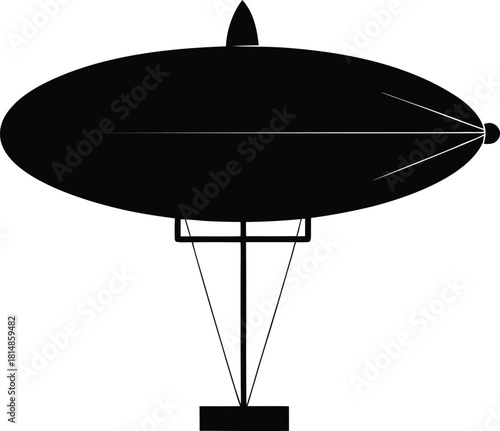 Simple Airship Transport Graphic