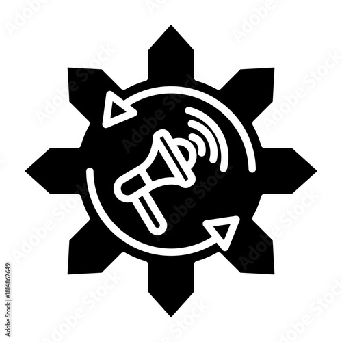 Marketing Automation Vector Icon