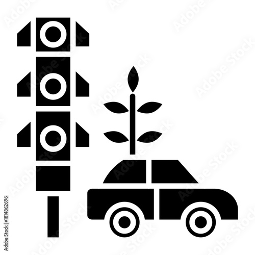 Organic Traffic Vector Icon