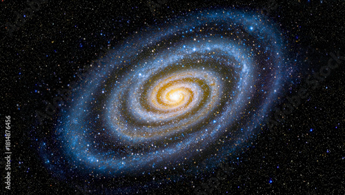 The Milky Way Galaxy as seen Frm Space