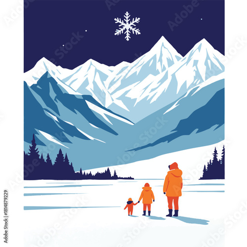 winter mountain landscape