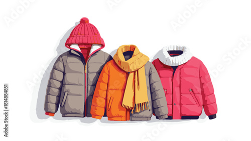 Winter Coat Vector Illustration