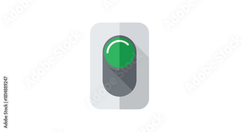 Green switch in on position