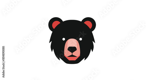 Stylized bear head