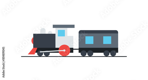 Vector train engine and carriage