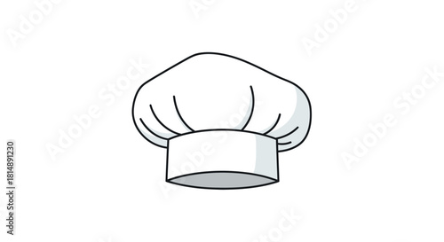 Illustrated chef's hat