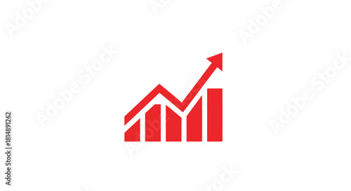 Ascending chart graphic