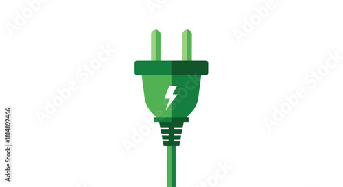 Green Electric Plug