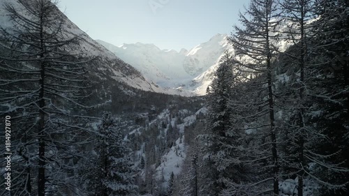 The Morteratschglacier in the Swiss alps.