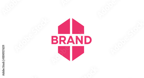 Abstract logo with geometric shape and text