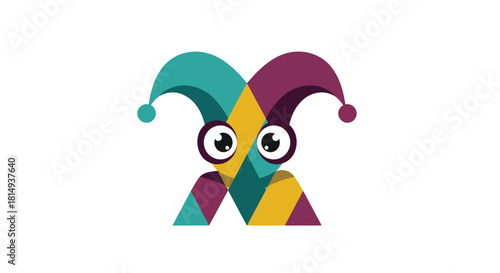 Abstract cartoon character