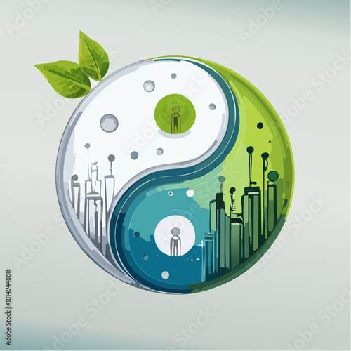 EcoCity Yin Yang Symbol of Harmony