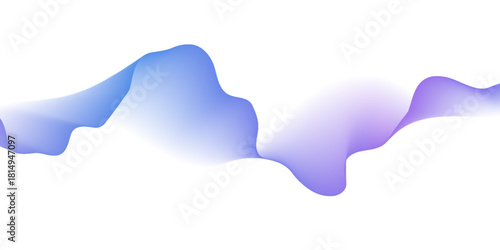 Modern abstract glowing wave background. Dynamic flowing wave lines design element. Futuristic technology and sound wave pattern. PNG file.