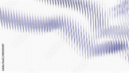 Ribbed glass background with refraction effect. Reeded glass with abstract shapes. Abstract background