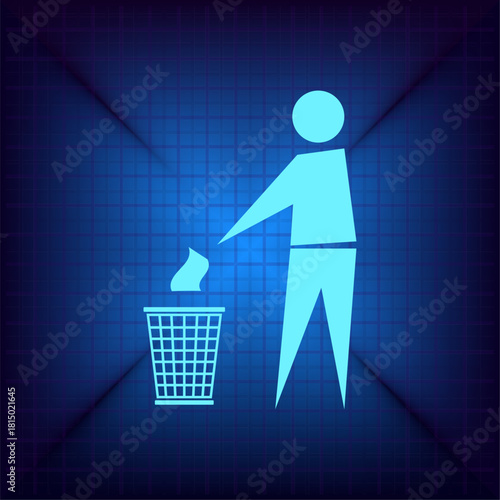 Vector illustration on a blue background