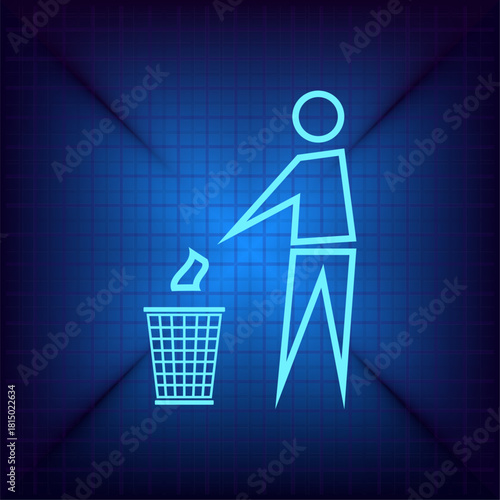 Vector illustration on a blue background