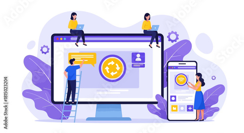 Team Collaboration on Website and Mobile App Development.