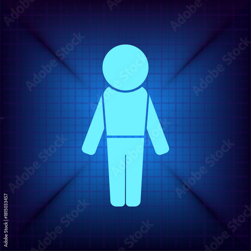 Vector illustration on a blue background