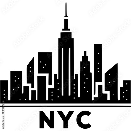 Canvas Print New York City Icon Vector