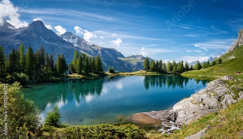 Alpine Lake Cresta In Flims Switzerland Outdoor Photography In The Mountains